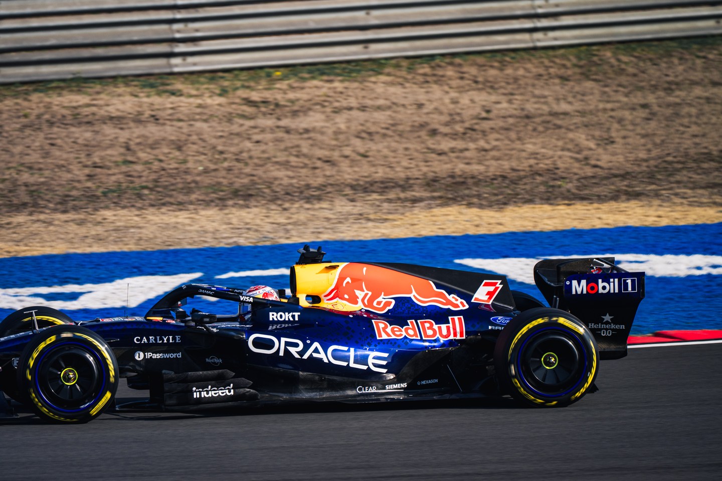 Red Bull Racing Formula 1 car on the circuit in Shanghai